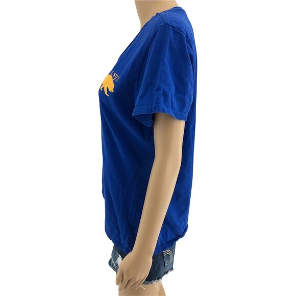 Port & Company LARGE Blue CSPS Project Bear Short Sleeve Tee Shirt T-Shirt - Picture 3 of 5
